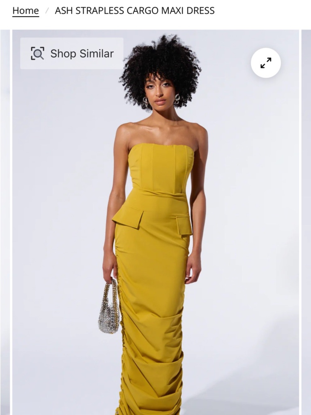 AKIRA Strapless Cargo Maxi Dress - Picture 8 of 8